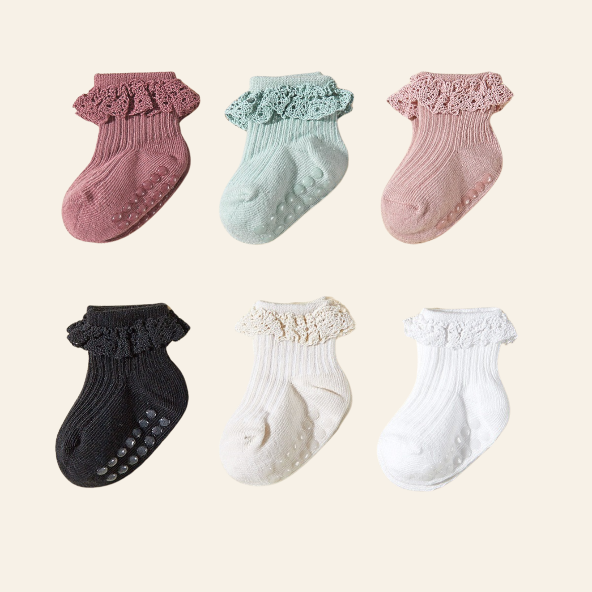 Chaussettes Bébés en Coton: "Frilly Coton"