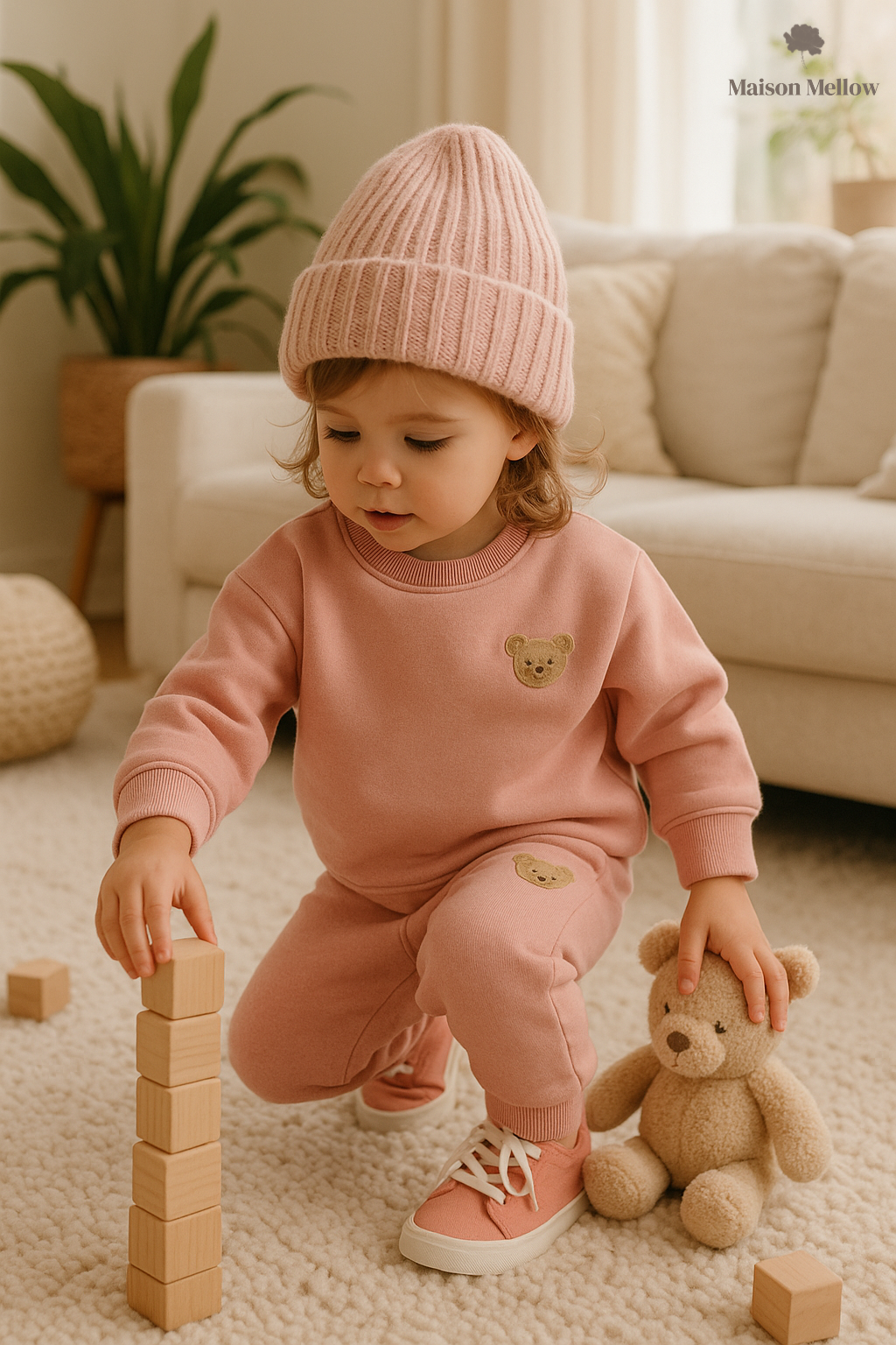 Ensemble Douceur Ours – Sweat et Pantalon