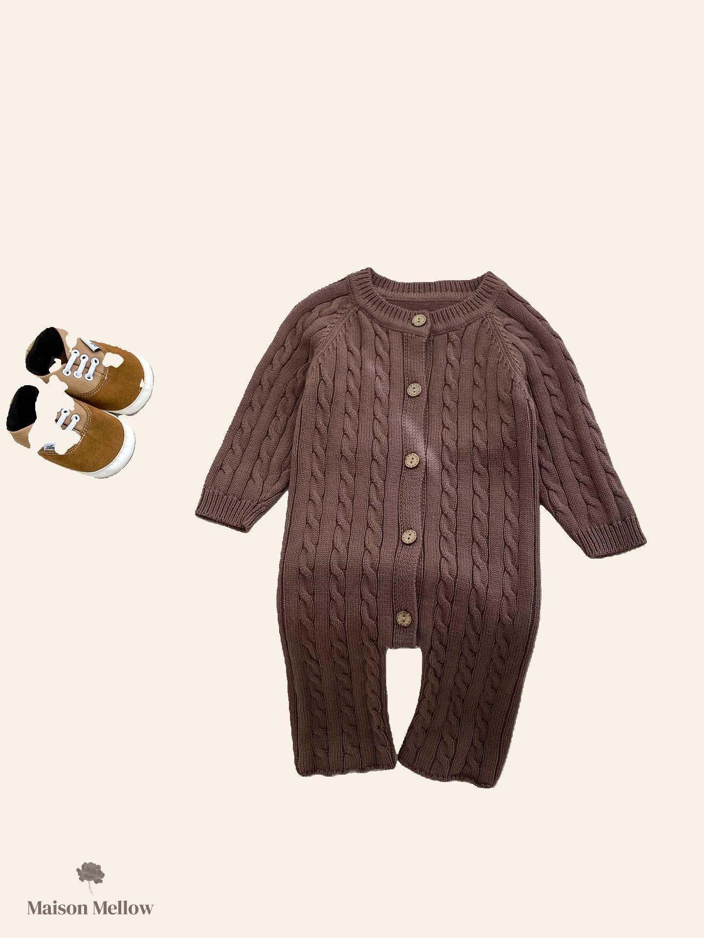 Grenouillère Bébé Tricot en Coton