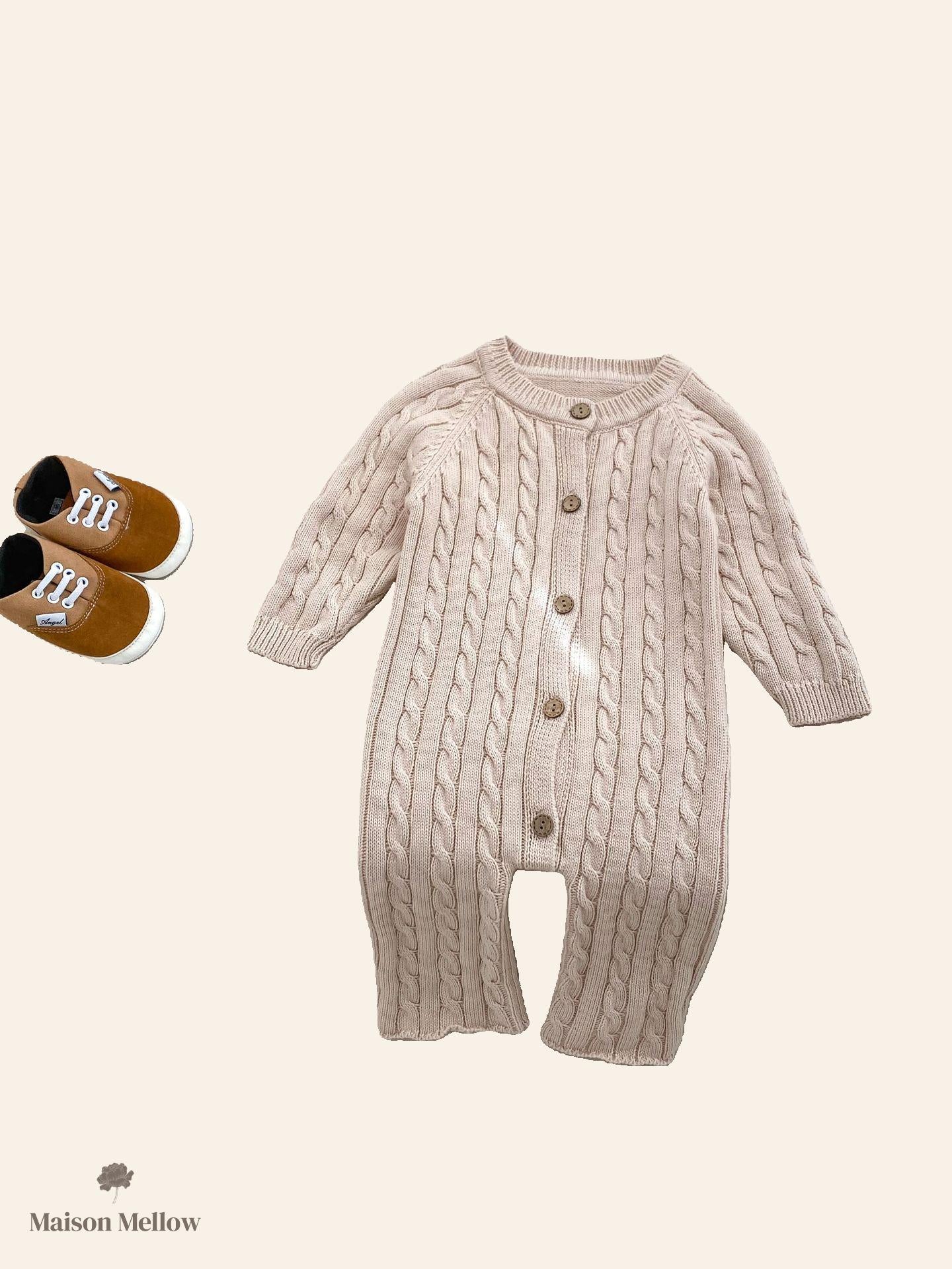 Grenouillère Bébé Tricot en Coton