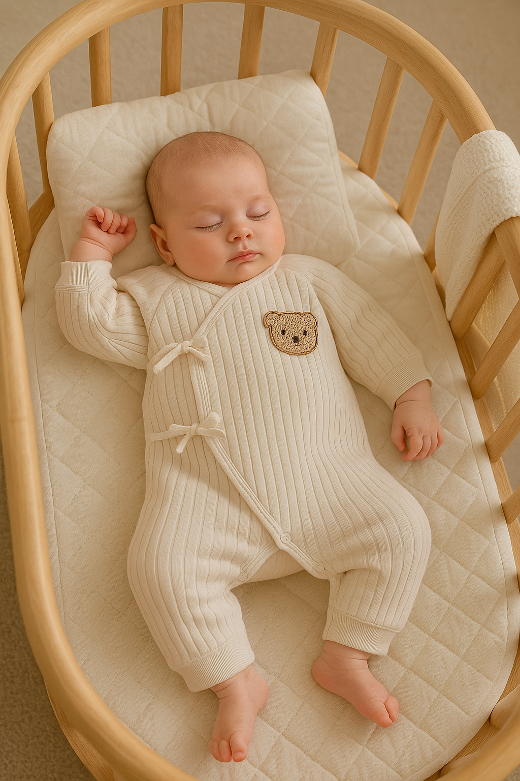 Grenouillère Kimono Ourson – Coton Doux