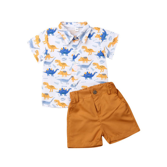 Ensemble Chemise & Short : "Dino Explorer"