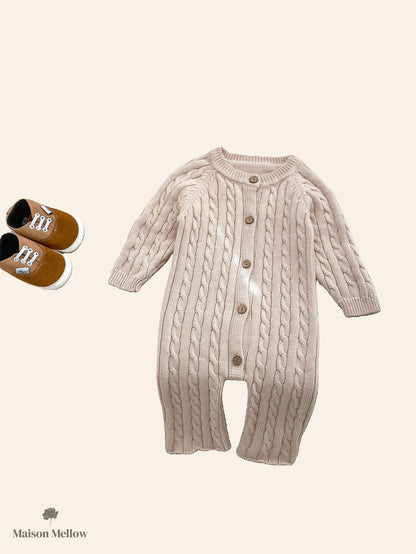 Grenouillère Bébé Tricot en Coton