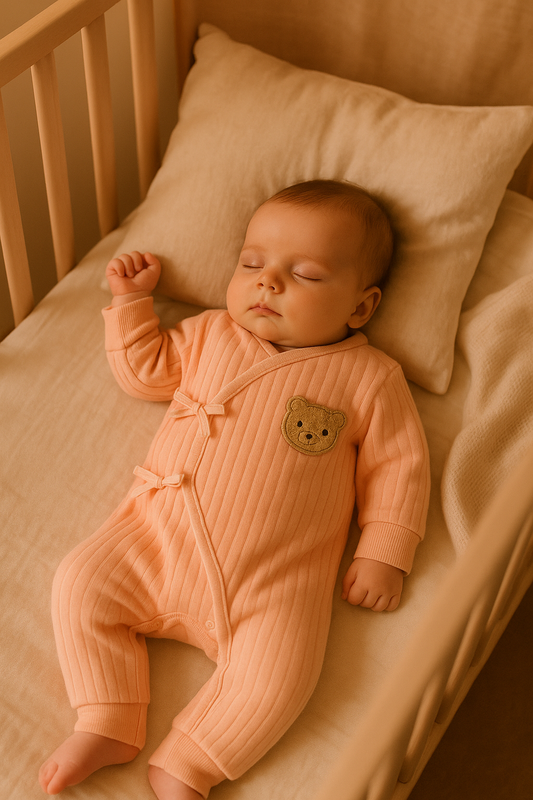 Grenouillère Kimono Ourson – Coton Doux